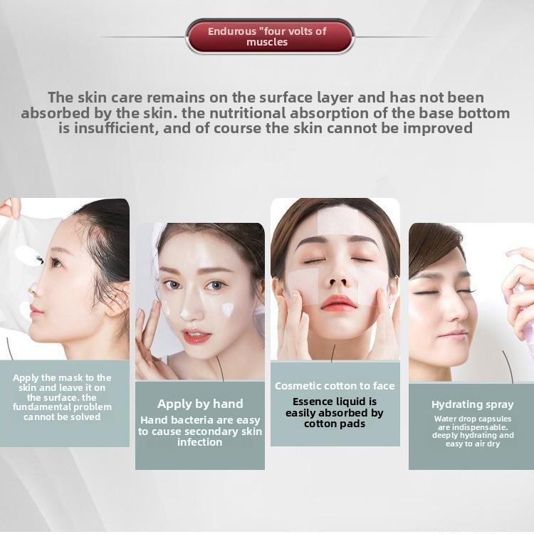 Household Portable Handheld Facial Blue Light Hydro Meter Deep Muscle Bottom Hydrating Serum Introduced Into High Pressure Oxygen Injection Meter