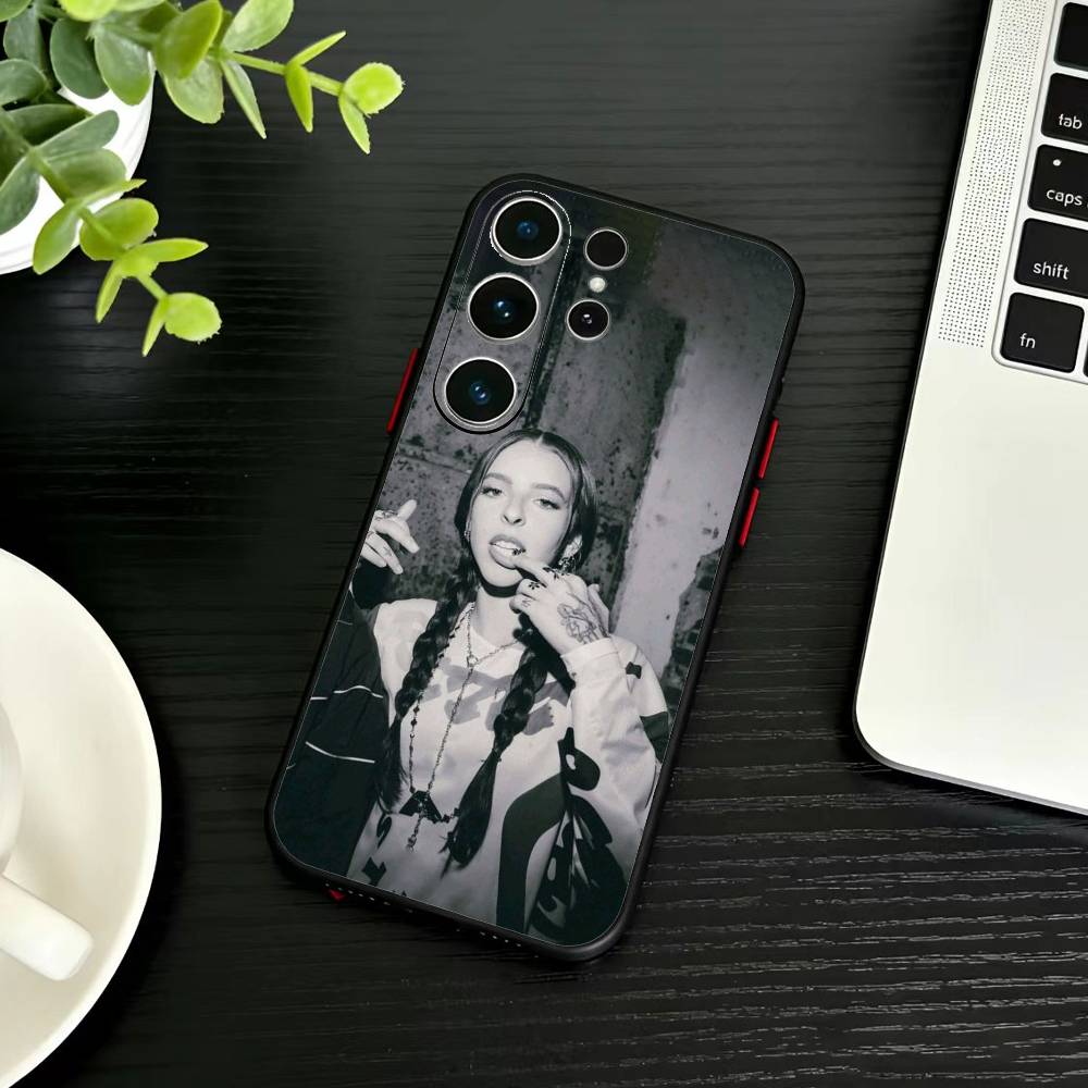 Singer Young M-Miko Phone Case For Samsung S26,S25,S24,S23,S22,S30,S21,Ultra,Plus,FE 5G Black Soft Cover
