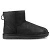 UGG Classic Mini Leather Snow Boots Black Women's 1016558-BLK