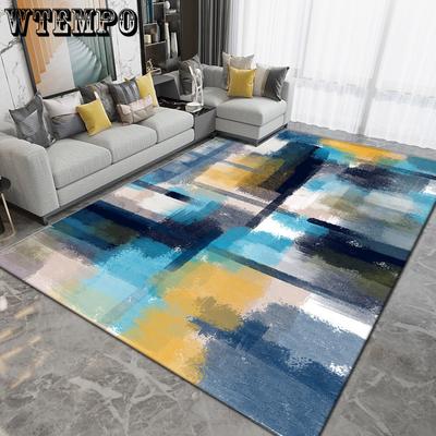 American Abstract Carpet Living Room Coffee Table Floor Mat Modern Minimalist Bedroom Room Mat