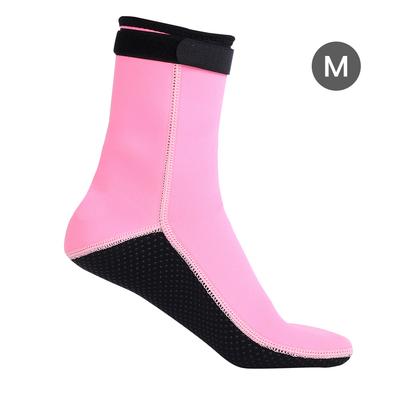 HISEA Snorkeling Socks Anti Skid Anti Cold for Swimming Diving 3MM Thickness(Pink M)
