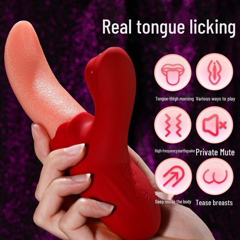 Silent Multi-Frequency Vibrating Licking Egg for Women - Adult Fun Toy