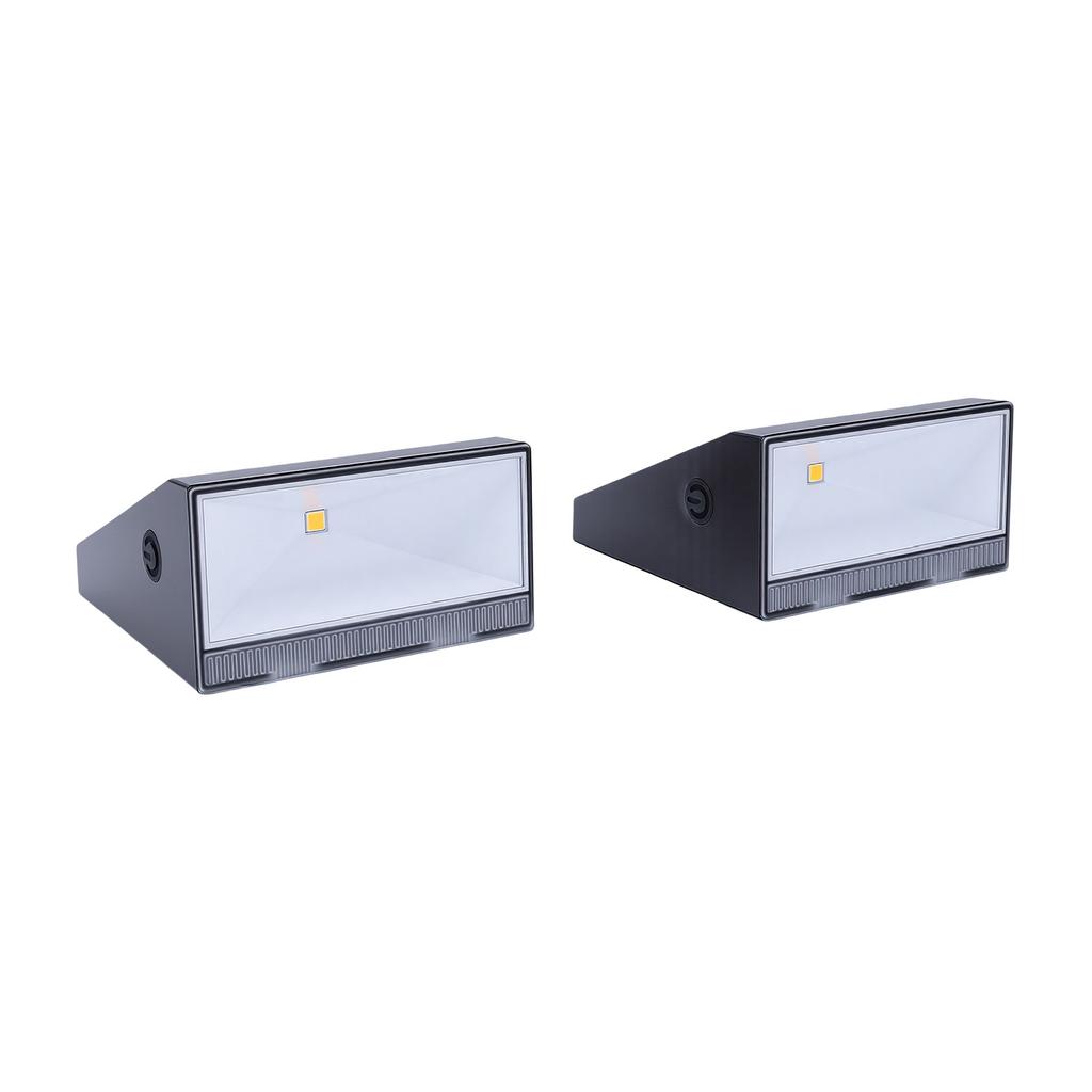 2PCS Outdoor Solar Wall Lights with Microwave Motion Sensor IPX5 Water Proof 2 Modes 6 12H Illumination for Garden