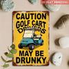Funny Metal Sign Garage Wall Decor Vintage 8x12 Inch Russian Phrase