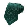 Men Tie Geometric Plaid Pattern Pure Color Design Smooth Texture Dress Tie Business Office Formal Necktie