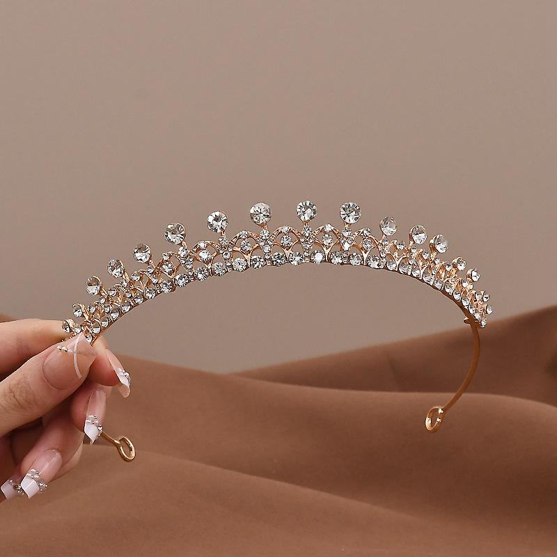 Crystal Bride Crown: 2024 Alloy Rhinestone Wedding & Birthday Hair Accessory
