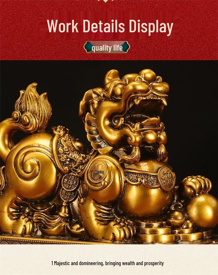 Popular Pixiu Ornament: Fortune-Attracting Decor for Living Rooms, Wine Cabinets, Offices, Shops, and Housewarming Gifts