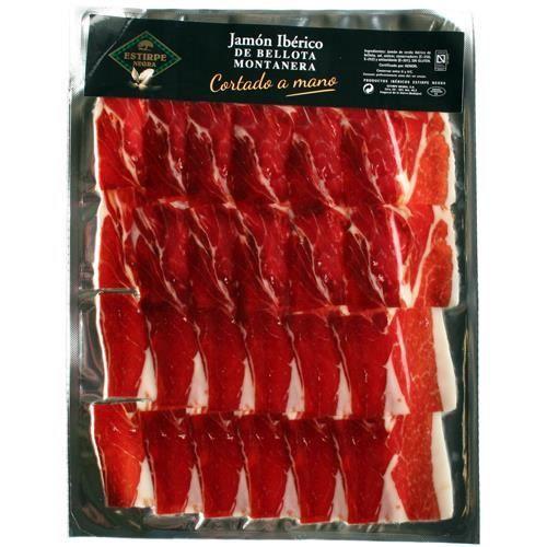 Jambon Ibérique Bellota (Tranche à la Main) - Estirpe Negra (100g)