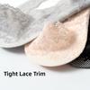 Breathable Fabric Invisible Socks Lace Design Non-Slip Socks Transparent Low Cut Socks  Summer Wear