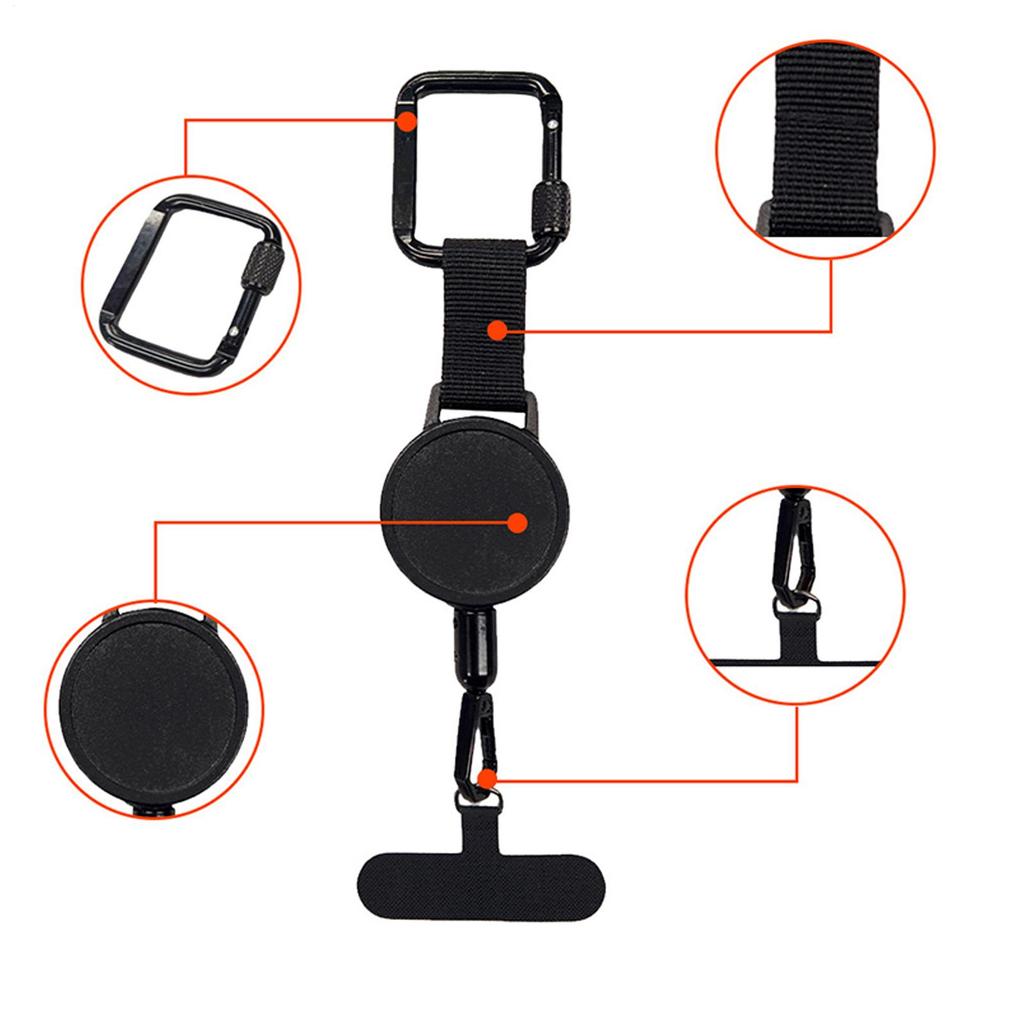 Retractable Phone Tether Anti-Theft Phone Tether Phone Lanyard Tether Cellphone Tab Strap Cellphone Lanyard Strap with Belt Clip