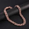 Chaînes pour hommes de 12,5 mm glacées Hip Hop Bijoux pour femmes Collier de chaîne cubaine en diamant de mode Bijoux de glace pour hommes Chaîne à maillons cubains