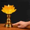 Candlestick Shaped Like A Lotus Flower Ancestral Hall Supplies Pray for Auspiciousness Temple Law Society Sacrifice Home Decor