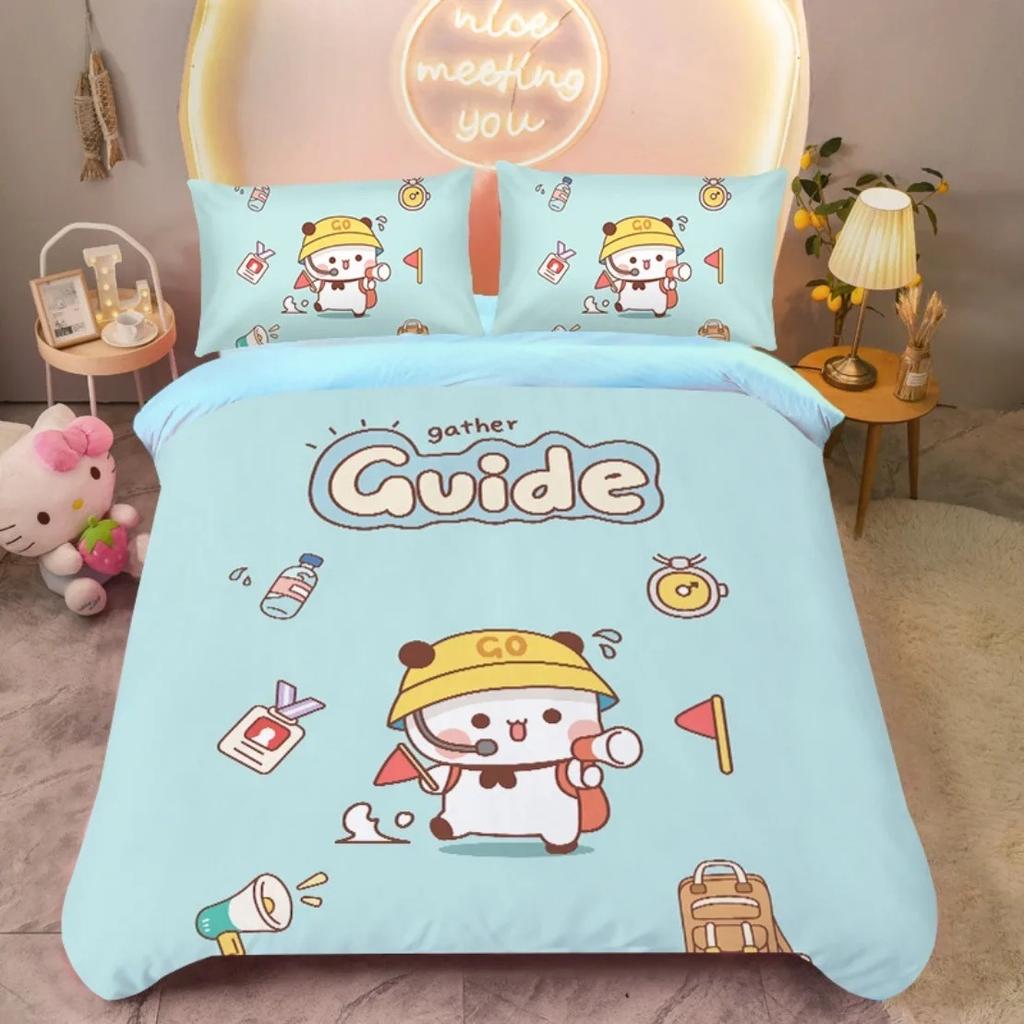 Comforter Lovely Children'S Kawaii Bubu And Dudu Comforter Bed Single Twin Full King Queen Size Bedding Set Kids
