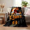 Couverture A.S. Roma Couverture en Flanelle Couverture Peluche Douce et Confortable pour Canapé Lit Décoration d'Intérieur Légère