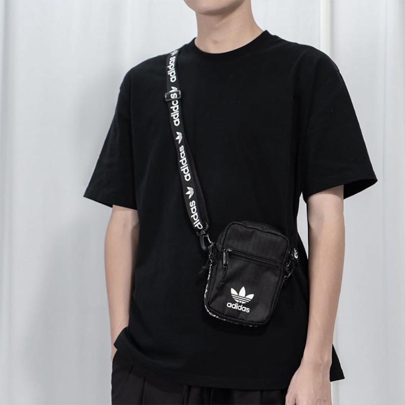 Adidas Originals Polyester Shoulder Bag, Crossbody Bag Regular Unisex Black Adidas CL5475