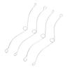 4 Pcs Grille Spring Clip Iron Long Lasting High Hardness Bathroom Fan Cover Springs Clips for Vent Fan Cover