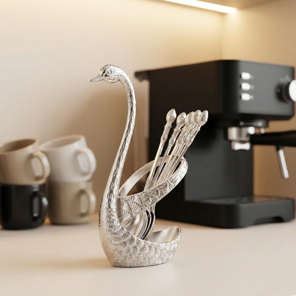 Elegant Swan Tableware Set Nordic Dessert Cake Forks Kitchen Supplies Dessert Utensils Daily Use