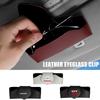 Multifunctional Car Glasses Clip PU Leather Sunglasses Storage Box For X-Trail Patrol Altima Maxima Micra Juke Qashqai