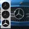 For Mercedes Benz W205 A B C W212 W20E CLA CLS Car Grill Emblem Star Badge Car Front Grill Logo Car Ornaments JY1