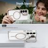 Magsafe Magnetic Wirelesss Charging Case For Samsung Galaxy S25 Edge S24 S23 S22 Ultra Plus Camera Protector Holder Clear Cover