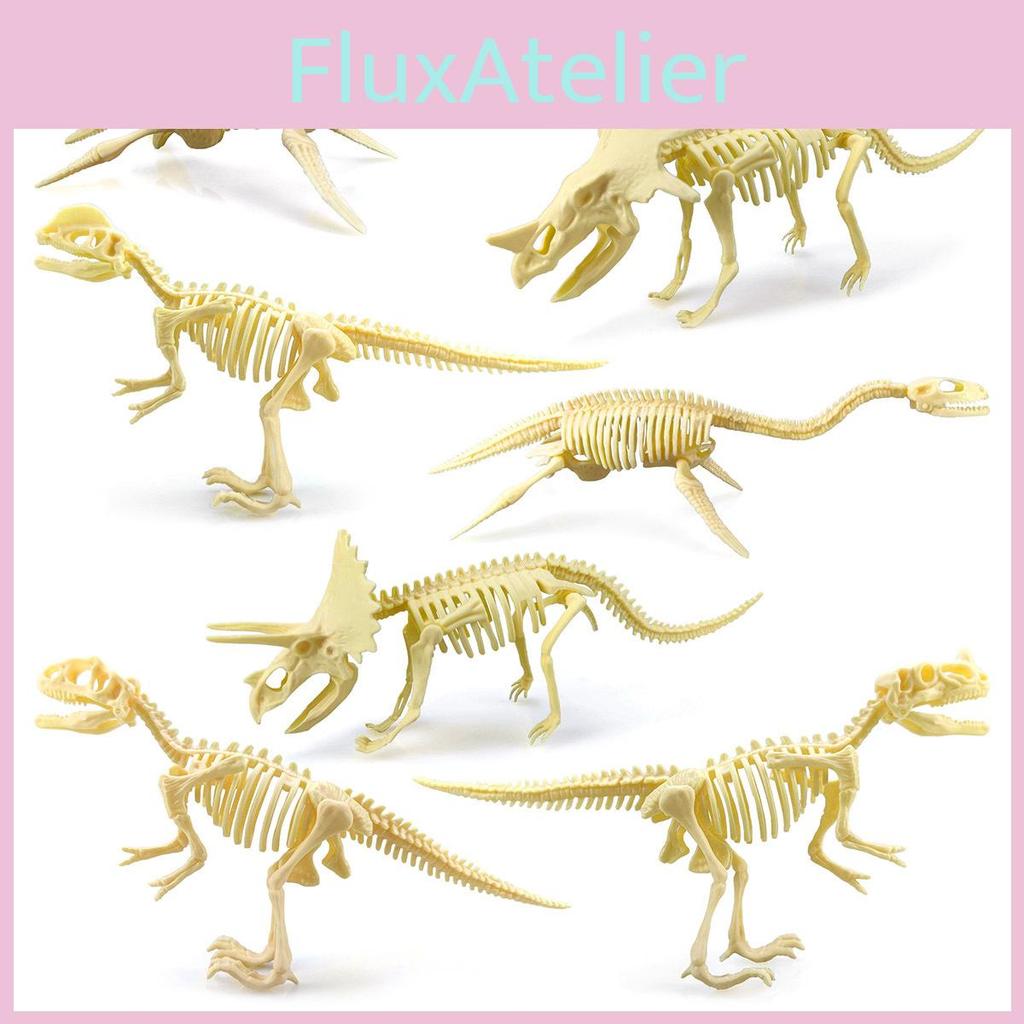 Fossil Skeleton Dinosaur Model With Plastic Material For Kids Decor Educational