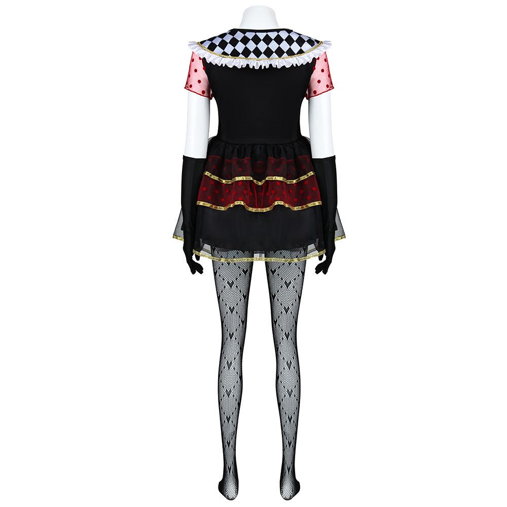 Alice in Wonderland Queen of Hearts Cosplay Halloween Short Skirt Costume
