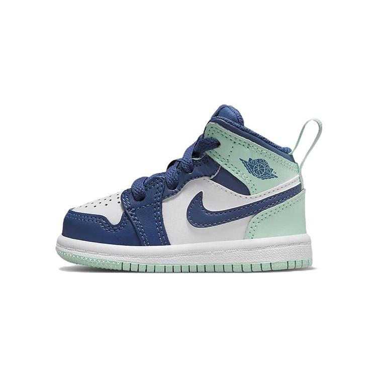 (TD) Air Jordan 1 Mid Blue Mint Baby 640735-413 EU 25