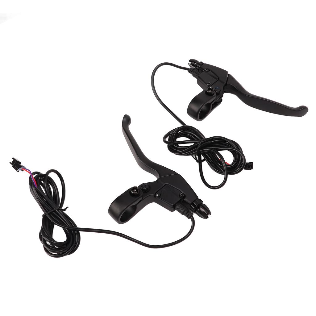 Electric Bike Brake Lever Aluminum Waterproof Brake Handle Electric Brake Levers Replacement Parts Black