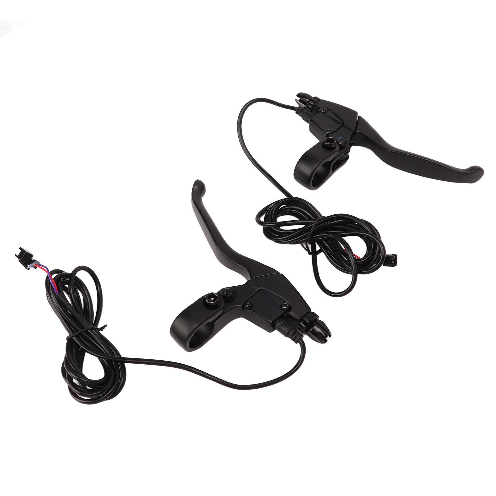 

Рычаг тормоза для электровелосипеда Алюминиевая водонепроницаемая ручка тормоза Рычаги электрического тормоза Запасные части Черный