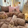 2026 Washable Leopard Print Chenille Kitten Bedding Set - Leopard Theme