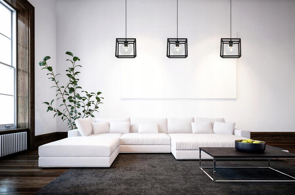 HANGING LAMP CAGE ELEGANT GLASS BALL