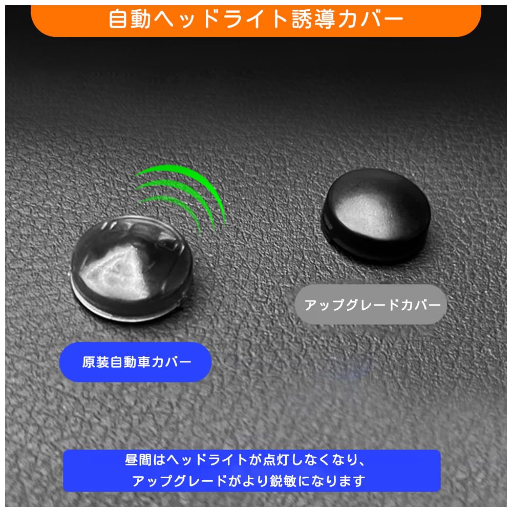 Auto Light Sensor Cover, 0.7 Inch (18 Mm), Set of 2 (Clear + Smoke),