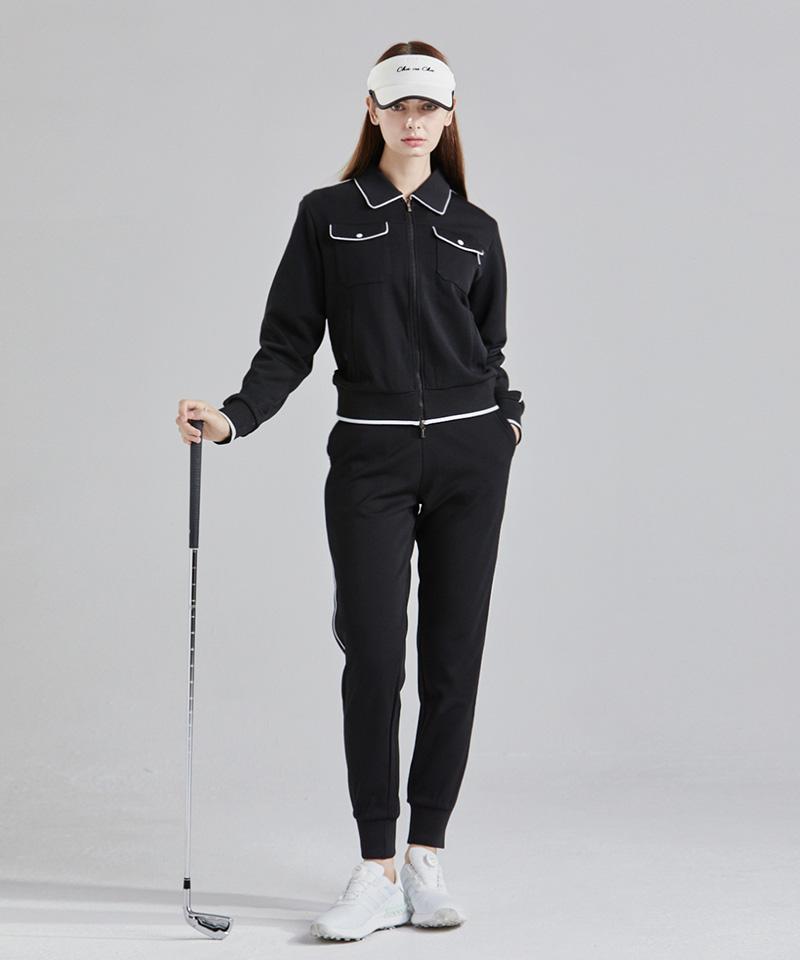 CHUCUCHU Cbefw-Pt001W Piping Banding Jogger Pants