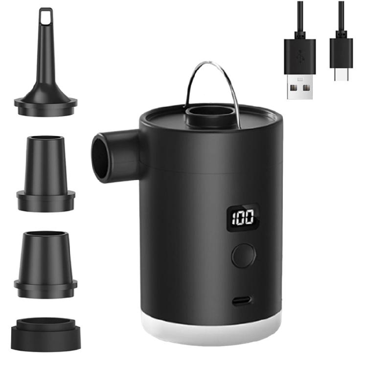 Wireless Electric Air Pumps with Fast Inflation Deflation Attachments Suitable for Pool Float Airbeds Outdoor Activity