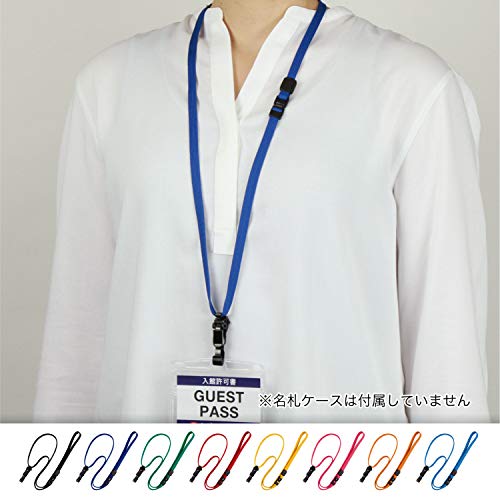 Open Industrial Loop Clips for Name Tags, Lanyards, Neck Straps, String, Detachable, 10-Piece Set, Blue, NX-8-BU