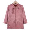 Women's Chinese Style Disc Button Seven-Sleeve Shirt
