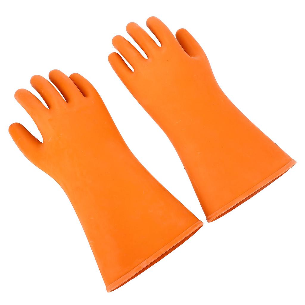 1 Paar Hochspannungsisolierhandschuhe Gummi Schnittfest Wasserdicht 20000v 12kv Elektriker