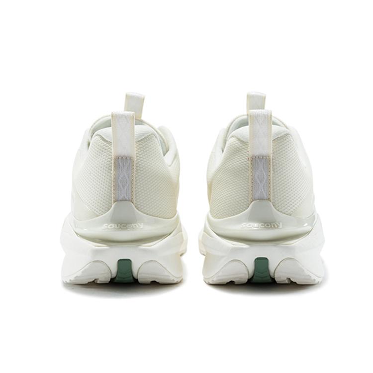 Saucony Coyote Hybrid Slip Resistant Abrasion Resistant Low top Running Shoes Unisex White Green S28162-1