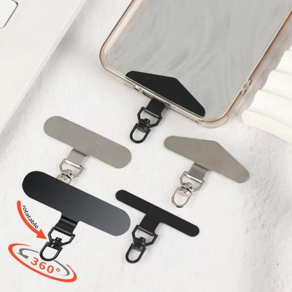5Pcs Ultra-thin Phone Lanyard Connecter 360° Rotating Phone Patch Gasket Phone Accessory