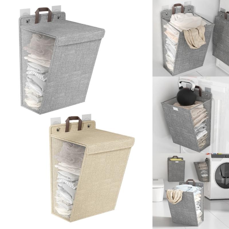 Practical Cloth Storage Bag Convenient and Soft Hangings Storage Hampers Handy Container for Bedroom and Laundry Room