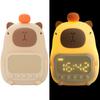Capybara Shape Capybara Night Light USB Rechargeable Bedside LED Clock  Bedside