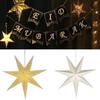 Christmas Decorations Hollow Star Pendants Folding Star Lampshade Star Lanterns  Party Decorations
