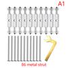 10Pcs Wall Switch Socket Cassette Repairer Adjustable Cassette Screws Support Rod With Wrench 86/118 Type Electrical Accessories