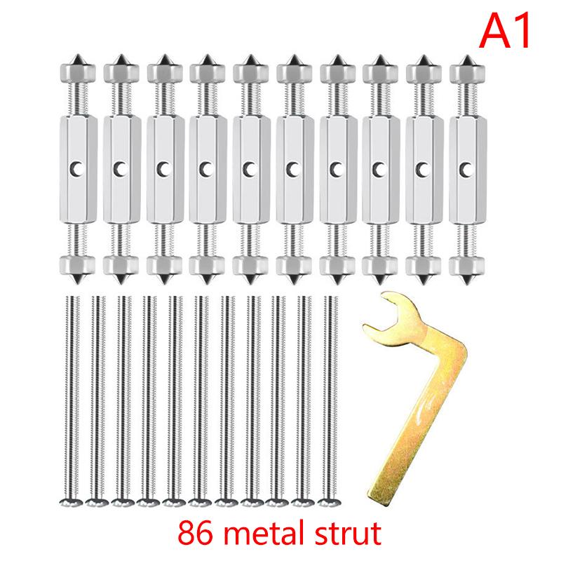 10Pcs Wall Switch Socket Cassette Repairer Adjustable Cassette Screws Support Rod With Wrench 86/118 Type Electrical Accessories