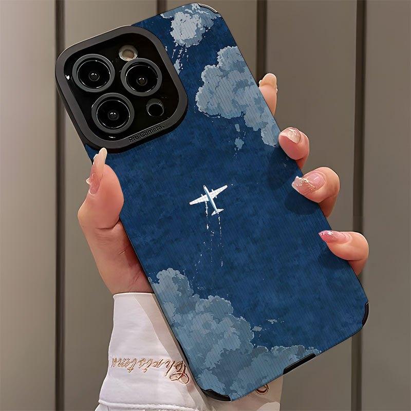 Deep blue night sky phone case suitable for iPhone 17 16 15 14 13 12 11 Pro/Max/Plus anti drop and shockproof back cover