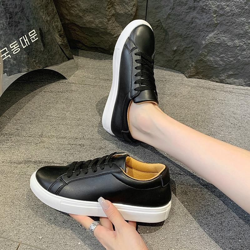 Summer student little white shoes women's casual flat baseplate shoes large size sports shoes