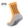 1 Pair Sports Socks Anti-slip Silicone Bottom Mid-tube Sweat Absorption Fine Knitting High Elasticity Daily Wear Football Basketball Calf Socks