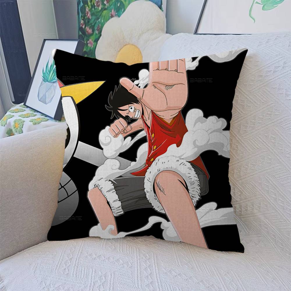 Classic Anime OONE PPIECE Office Cushion Pillowcase Car Cushion CoverXCM Lumbar Pillowcase Sofa Pillowcover