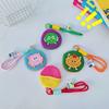 Portable Mini Mesh Pouch Keychain Breathable Backpack Decorative Pendant Cartoon Coin Purse  Summer