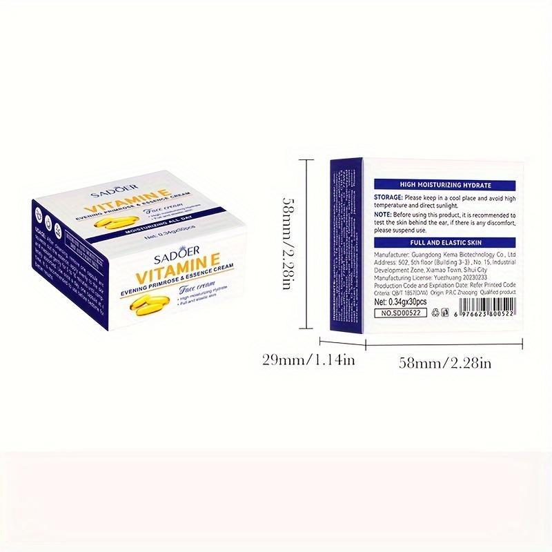 Evening Primrose Vitamin E Moisturizing Essence Cream Capsule Essence Cream for Long-lasting Hydration and Nourishment. Smooth Skin Cream